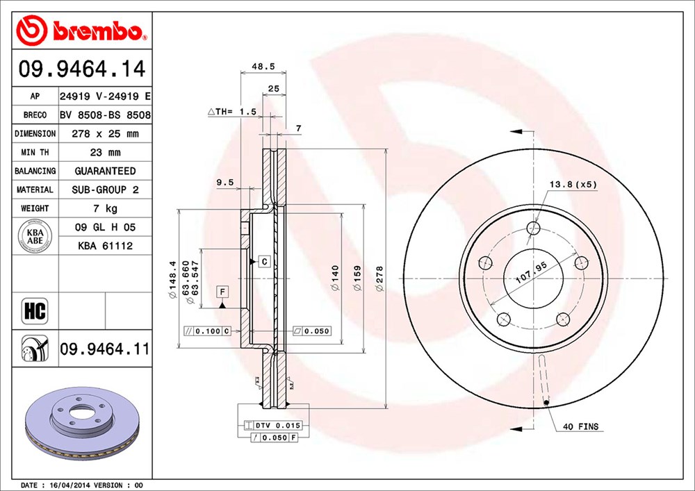 BREMSKB025